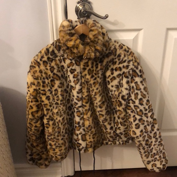 Leopard print bomber jacket - Picture 1 of 2